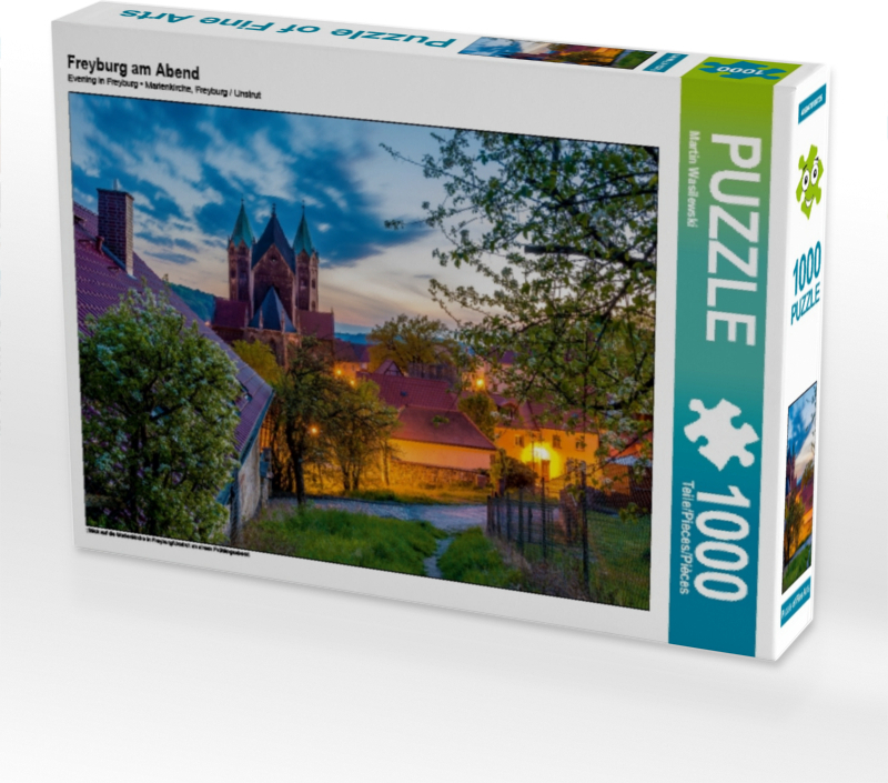 Calvendo Freyburg am Abend 1000 Teile Puzzle quer 640x480mm, Wasilewski Martin; 7389452