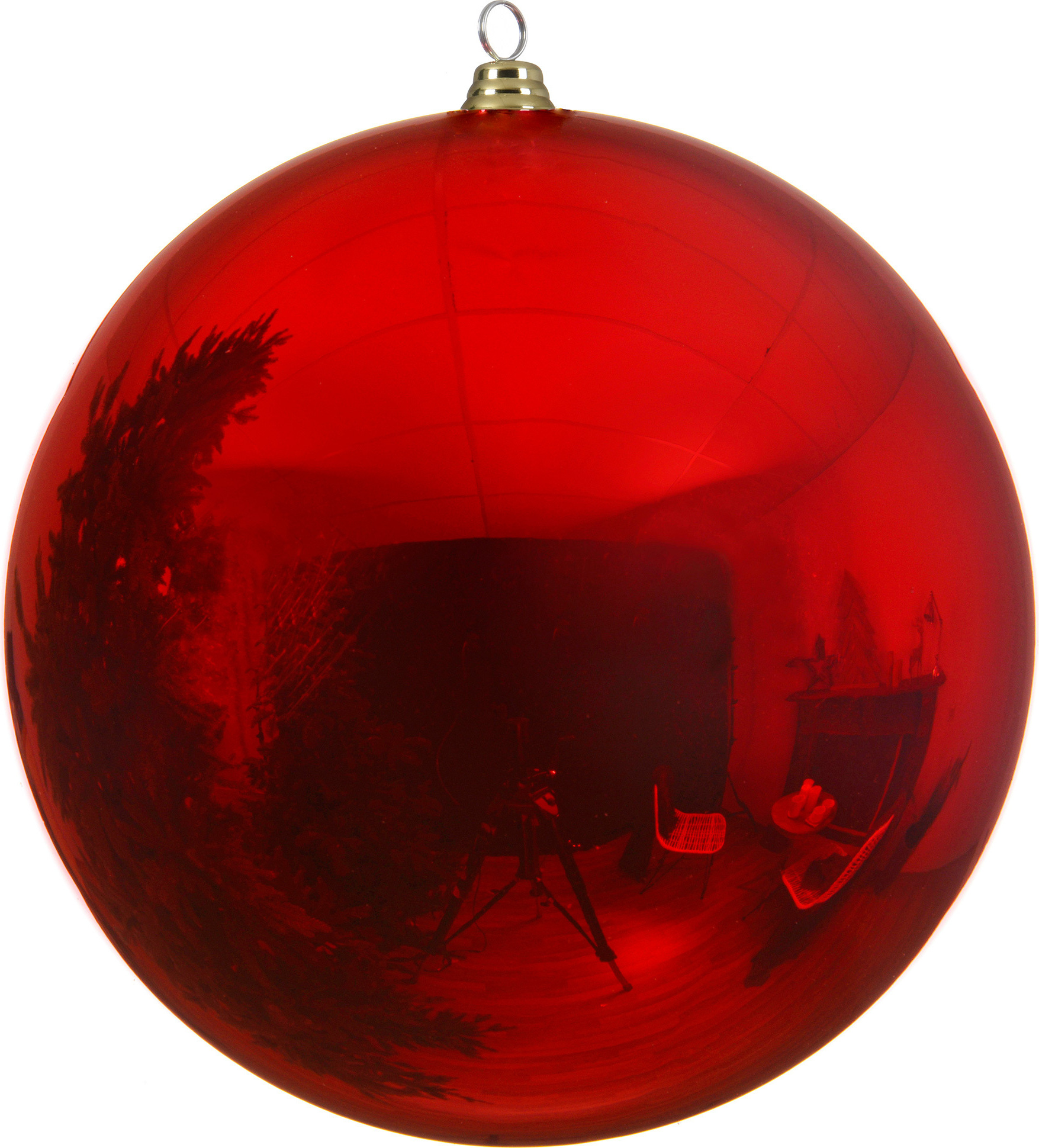 Christmas Decoration Weihnachtskugeln Kunststoff 40cm 1 Stück - Weihnachtsrot 023322