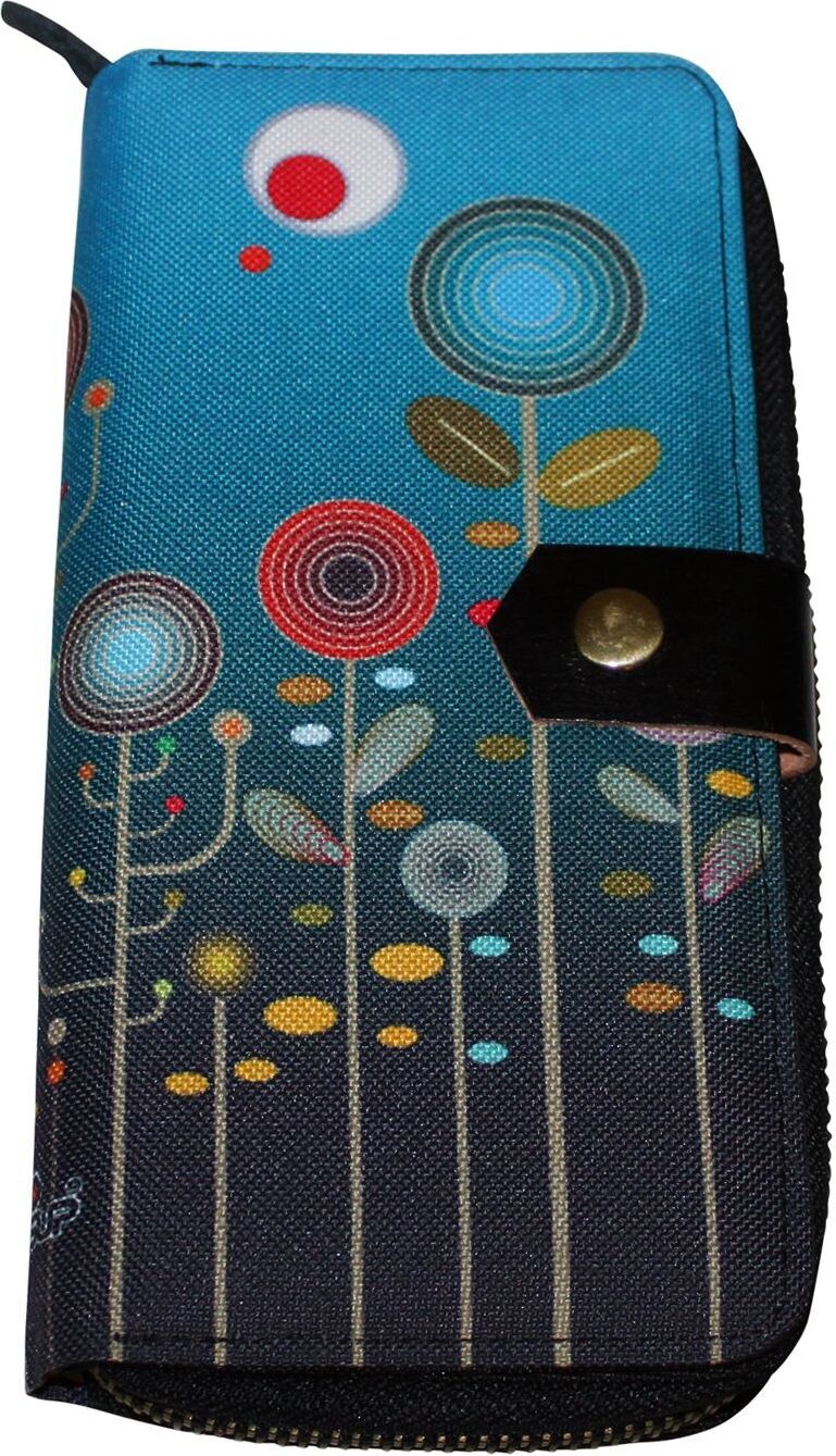 Freak Scene 70s Up große Geldbörse Zip around - Muster 02 - Geldbeutel K-063-04-02