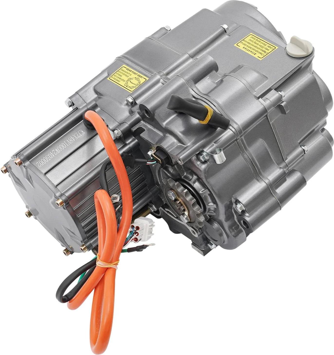 BLDC elektromotor - Prestavbová sada 1000 W 48 V - Permanentný magnet - Pre trojkolky/ATV/motocykle - Hliníková zliatina - Čistá hmotnosť 15 kg - Sivá