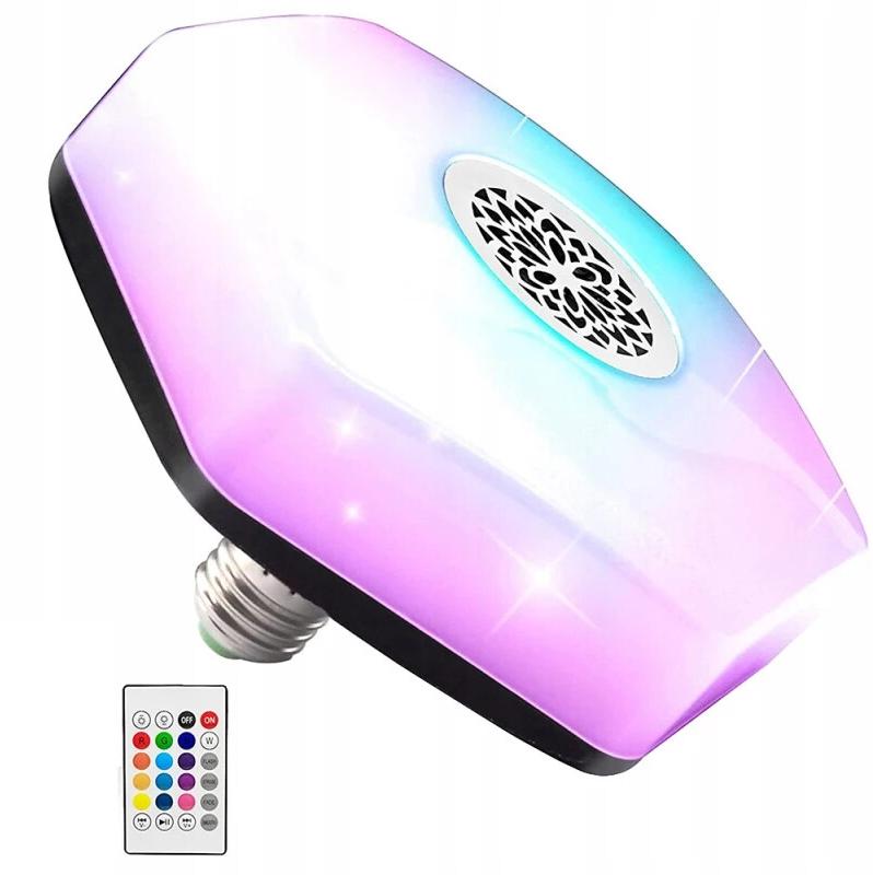 Verk 15905 RGB Bluetooth LED žiarovka s reproduktorom, diaľkové ovládanie, E27 18 W
