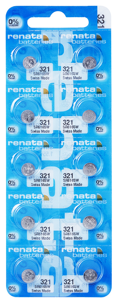 4 x Renata 321 Uhrenbatterien 1,55 V SR616SW SR6 1,55V  Knopfzelle 