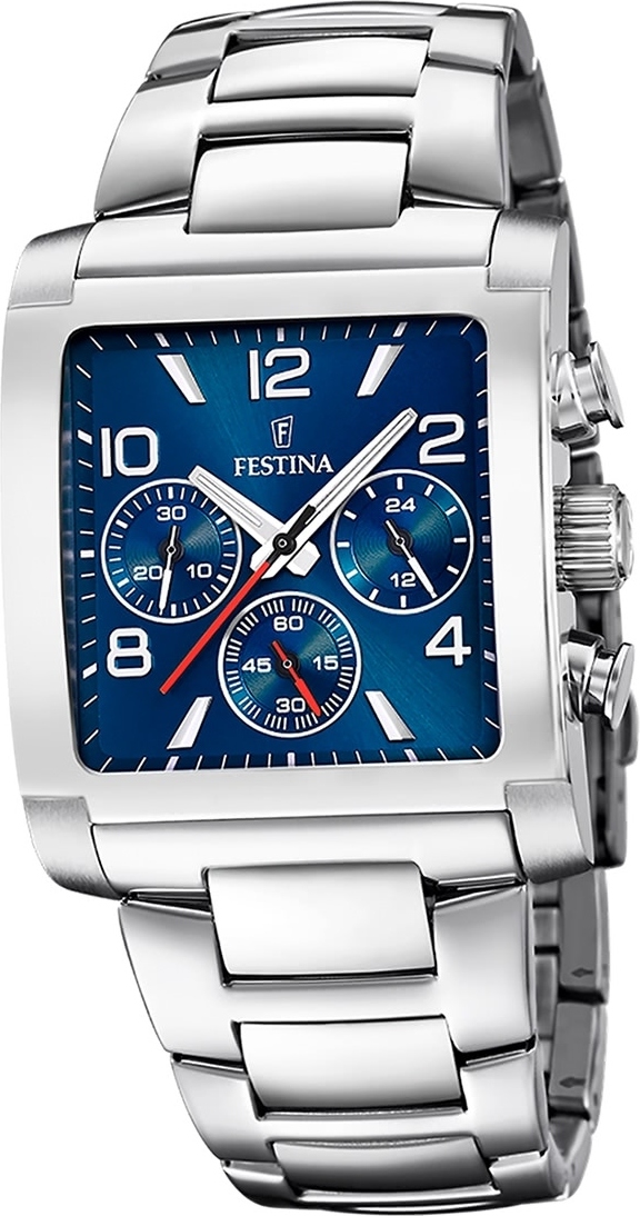 Pánske náramkové hodinky Festina z nehrdzavejúcej ocele strieborné Timeless Chronograph D2UF20652/1