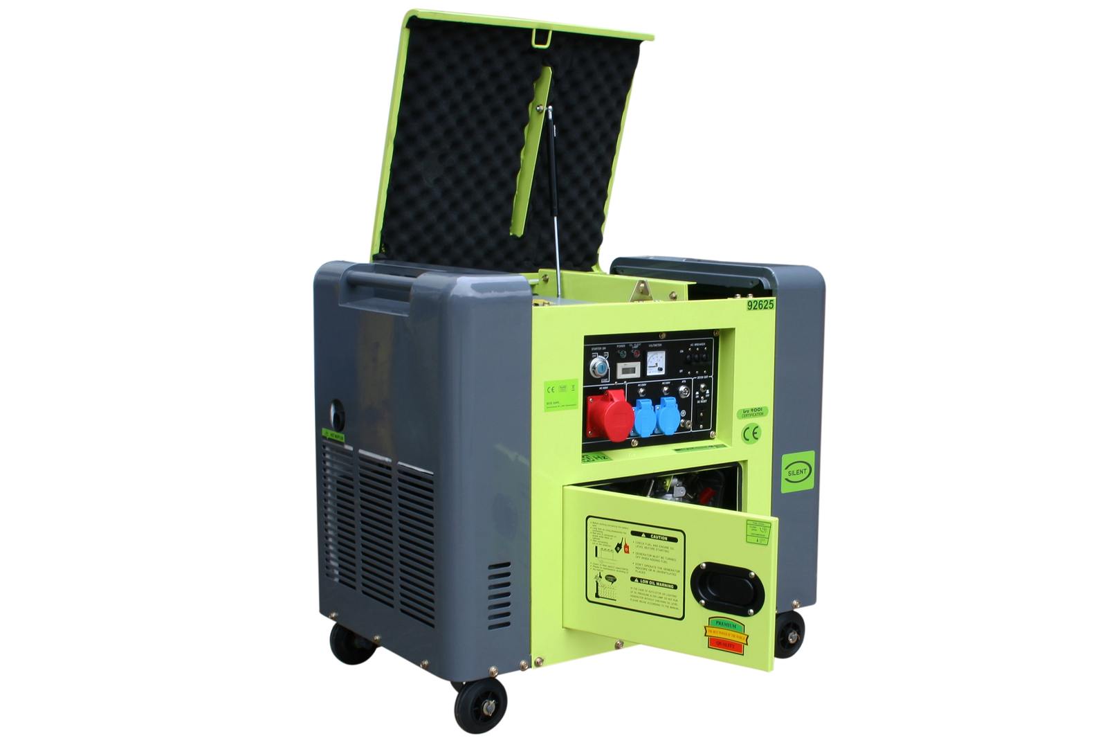 Varan Motors - 92625 Elektrický dieselový generátor Panda Generátor 400V + 230V 6,25kVa
