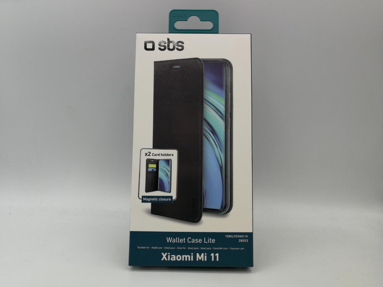 sbs TEBKLITEXIMI11K sbs Bookcase Wallet Lite Handy-Hülle für Xiaomi Mi 11 schwarz