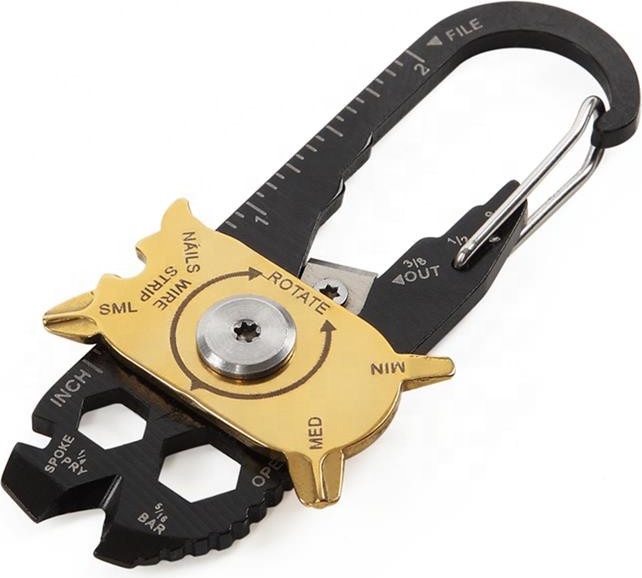 tobilu® EDC Multitool Schlüsselanhänger 20 in 1 Multiwerkzeug Karabiner Survival Tool