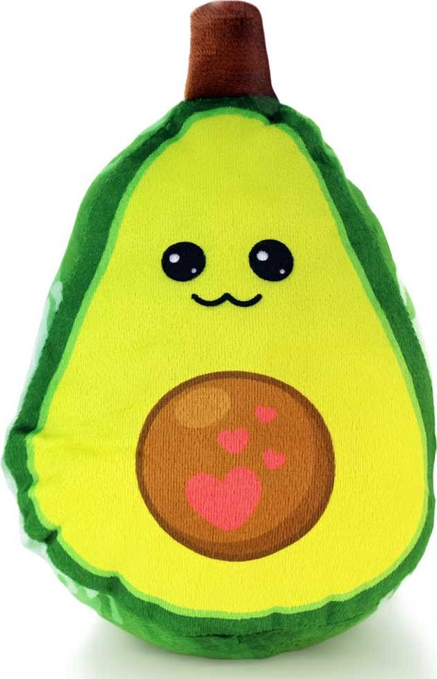 L & B Friedliche Avocado als Kuscheltierkissen - ca. 17 cm