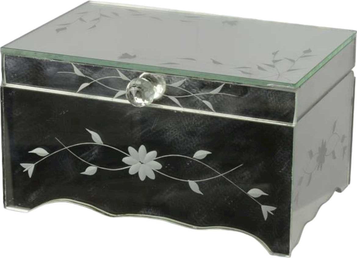 vianmo Venezianische Glasbox H 11,7 B 15,8 L20,8 cm LA-46772