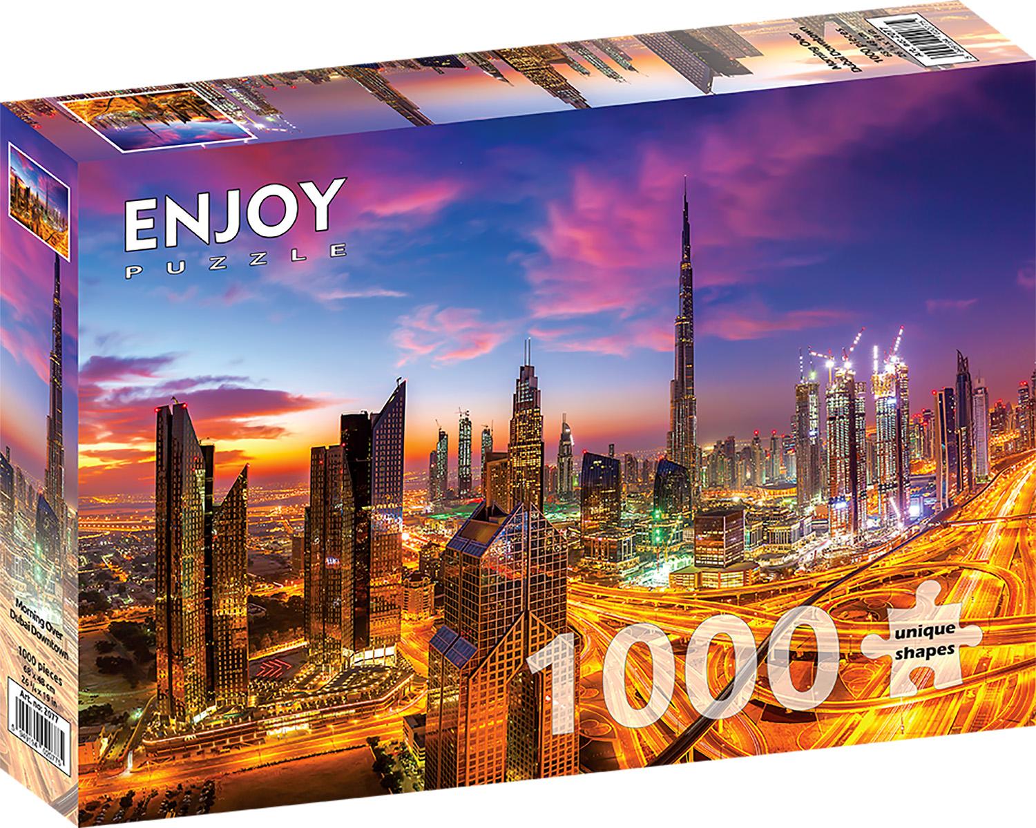 Puzzle, 1000 Teile – Enjoy – Morgen über Dubais Innenstadt 02077