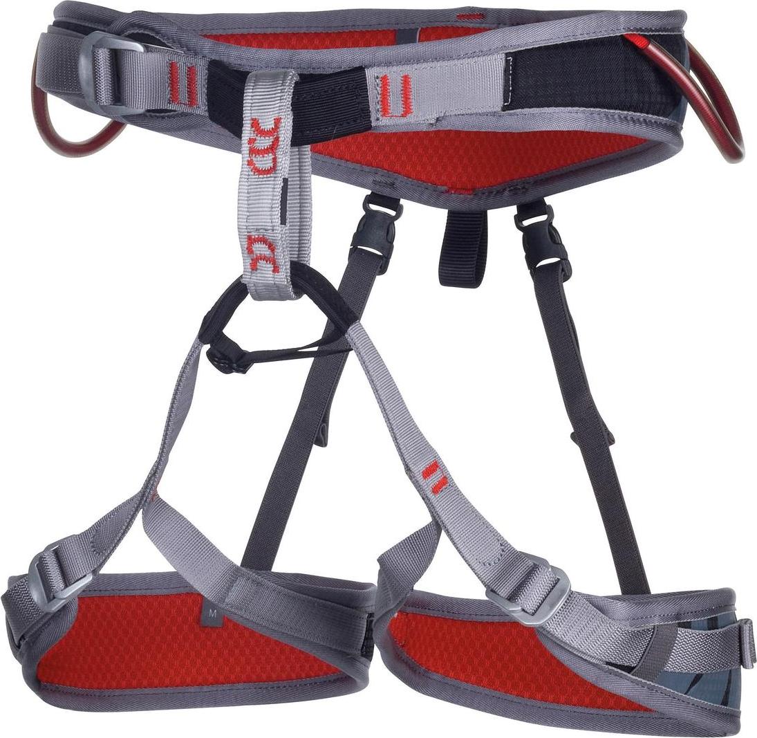 Camp Flint Klettergurt Größe S, Farbe Rot, für Taillenumfang 65-77cm, Beinumfang 52-62cm 1155050