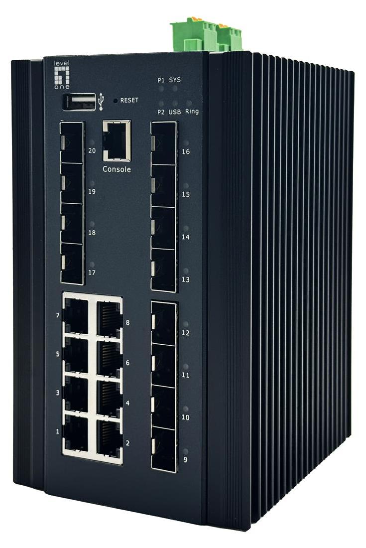 Level One LevelOne Switch 20x GE IGX-2072 8x 1GbE 8x 2.5GbE SFP+ sw