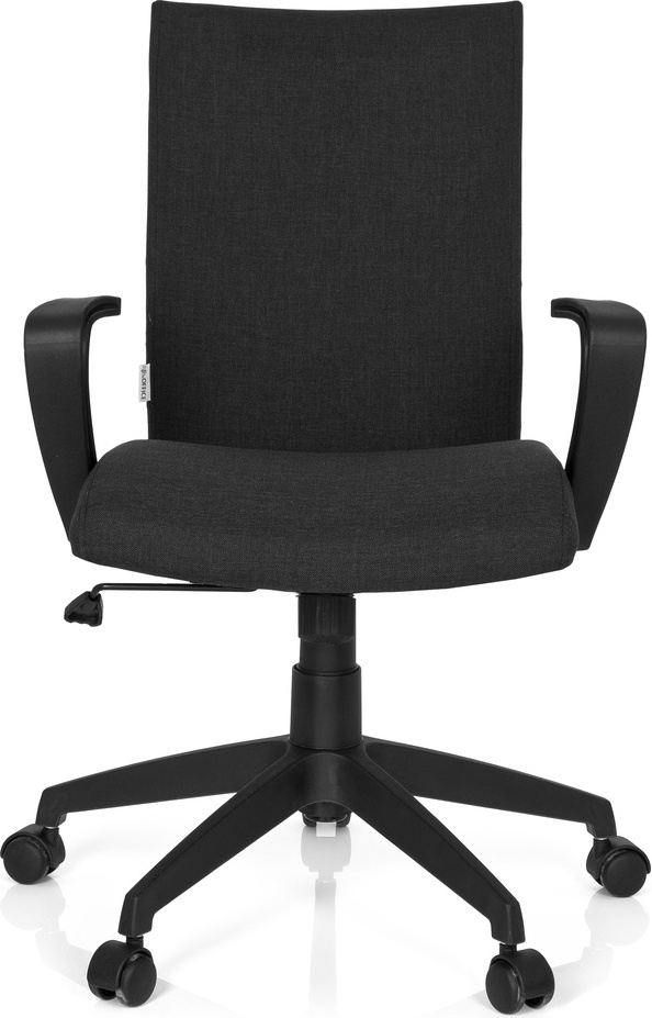 hjh OFFICE Kancelárska stolička Home Office Kancelárska stolička SOFT s podrúčkami látková otočná stolička