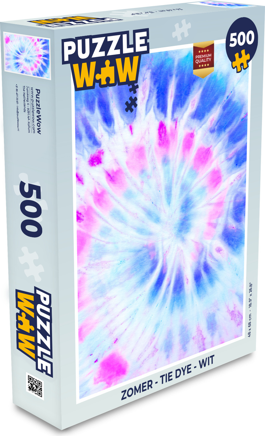 MuchoWow® Puzzle 500 Teile Sommer - Krawattenfärbung - Weiß - Denken - Spiel - Toy 137|339249295