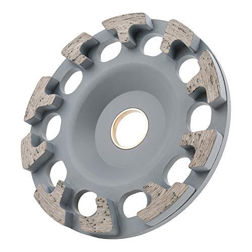 STIER Diamant-Schleiftopf, Schleifteller, Ø130mm, Bohrung 25,0 / 22,23 mm Beton/Universal, Diamant Schleifscheibe, Diamantschleifer, für Winkelschleifer, Topfschleifer, Diamantscheibe 903850
