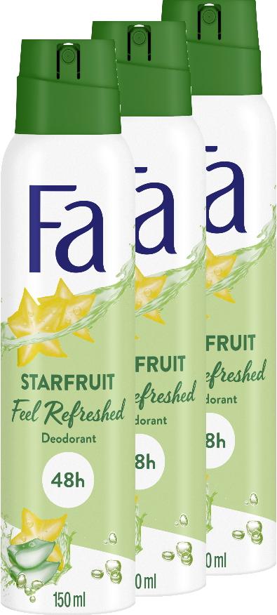 Fa Pflege FA Deospray Starfruit 150ml, 3x 150ml
