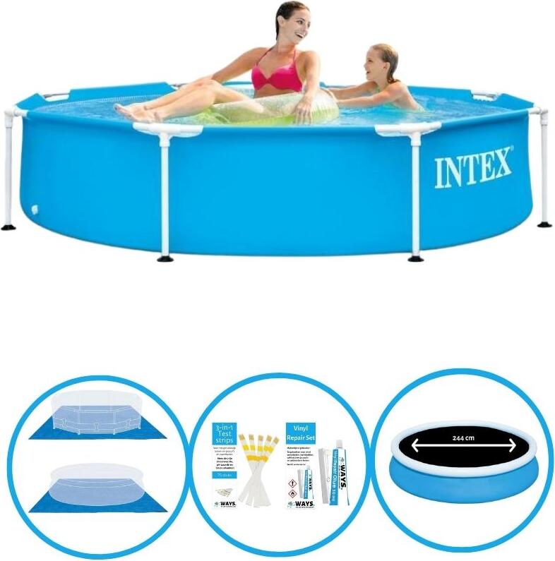 Kovový rám bazéna Intex 244x51 cm - vrátane príslušenstva
