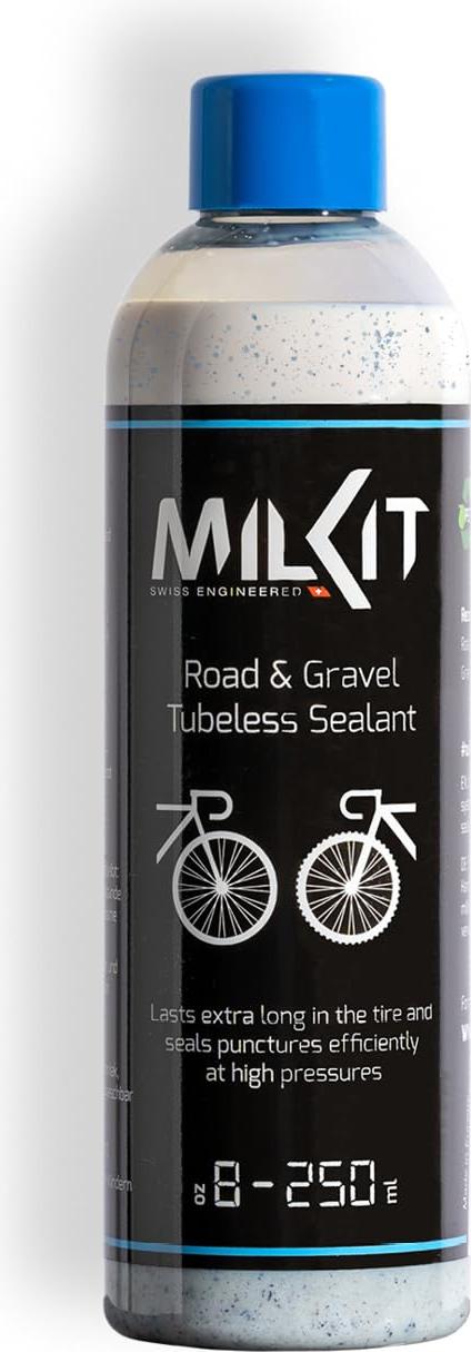 milKit Tubeless Dichtmilch für Rennrad & Gravel, in 250 ml Flasche - Fahrrad Reifendichtmittel - Dichtmilch Tubeless Milch Fahrradreifen Dichtmittel 36404-3