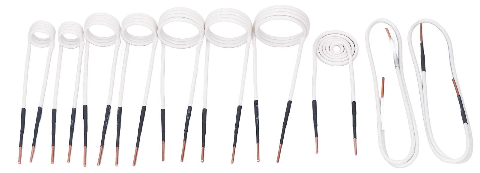 Gistuch 10-teiliges Induktionsheizspulen-Set mit 2,5 mm Messingkern, elektrisches Heizspulen-Set zum Entfernen rostiger Muttern und Schrauben