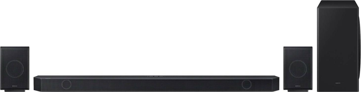 Samsung HW-Q930D, 9.1.4 kanály/kanálov, DTS:X, Dolby Atmos, Dolby Digital Plus, Dolby TrueHD, Bezdrôtový, Oddelené, Čierna, Titan Black