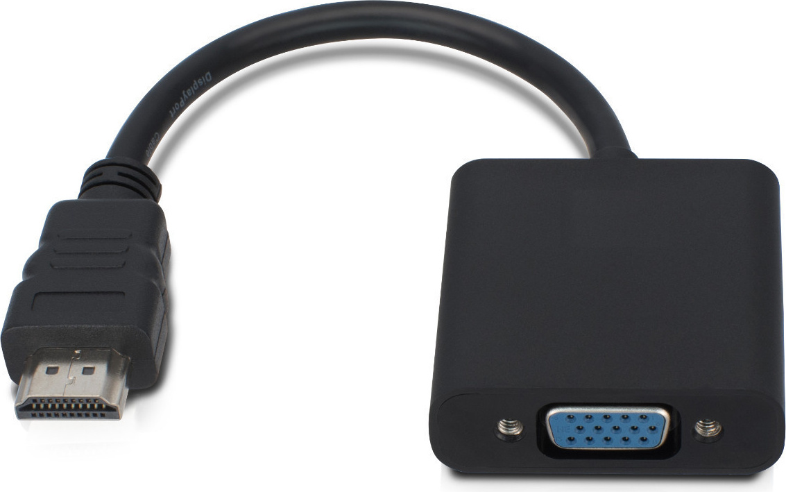 Adaptér HDMI - VGA M/F, čierny