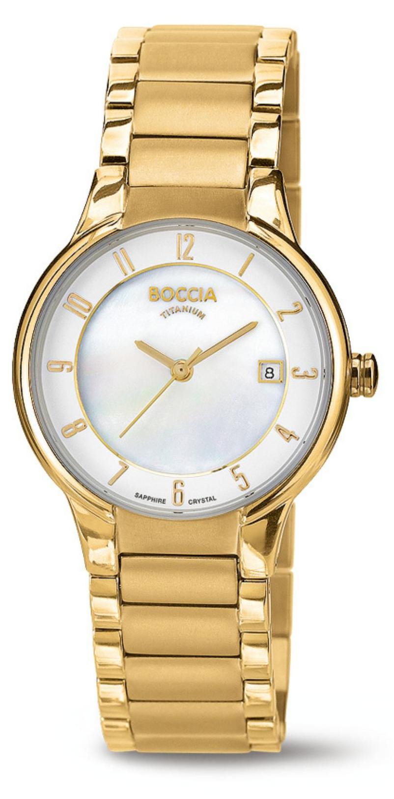 Boccia Uhr Damen Titan gold 3301-03
