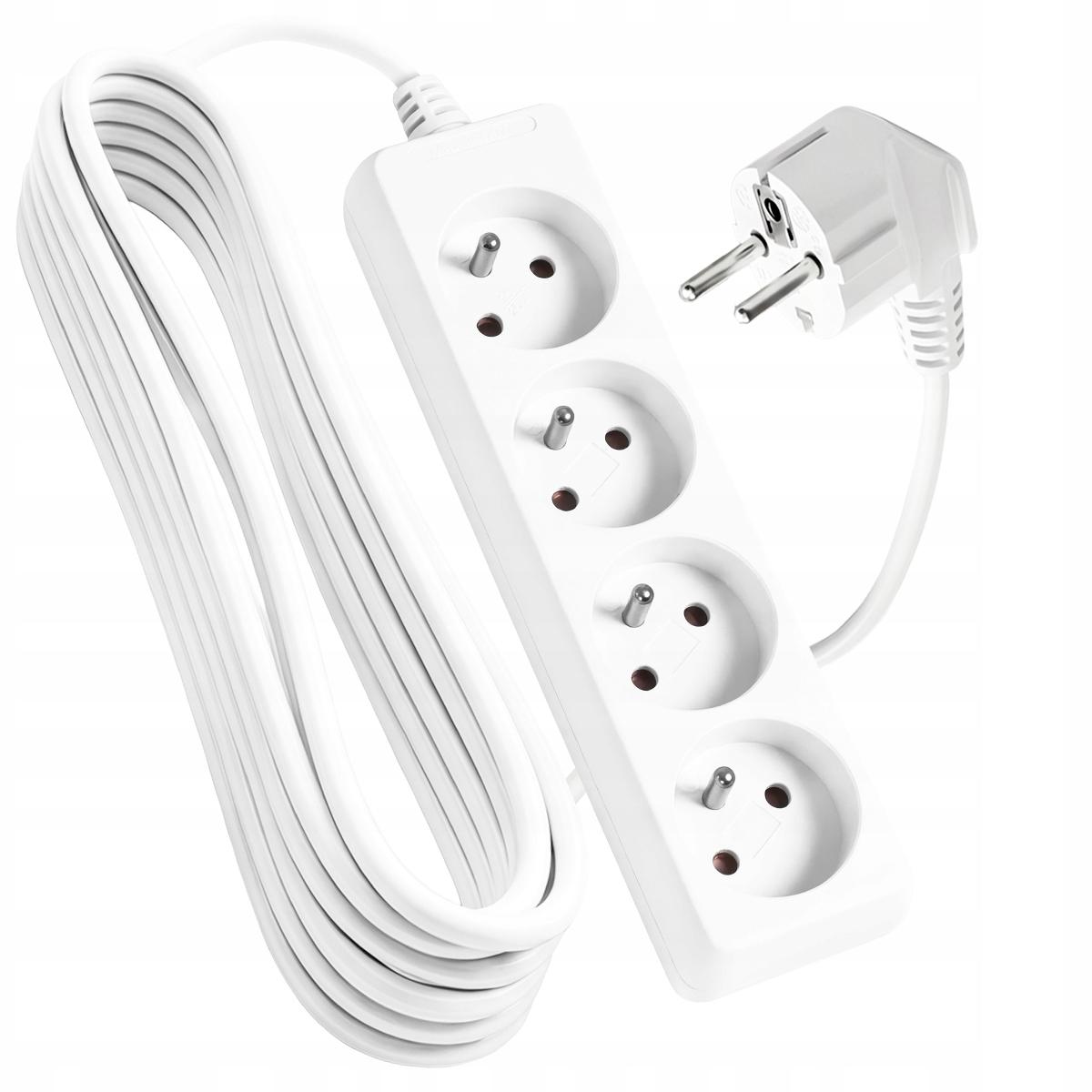 Verlängerungskabel 1.5M 4GN+0 3x1.0mm 10A IP20 VA0306-1.5 Vayox