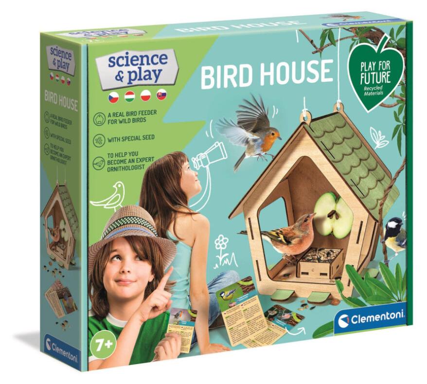 Farbe Ornithologist Vogelhaus-Bastelset Clementoni