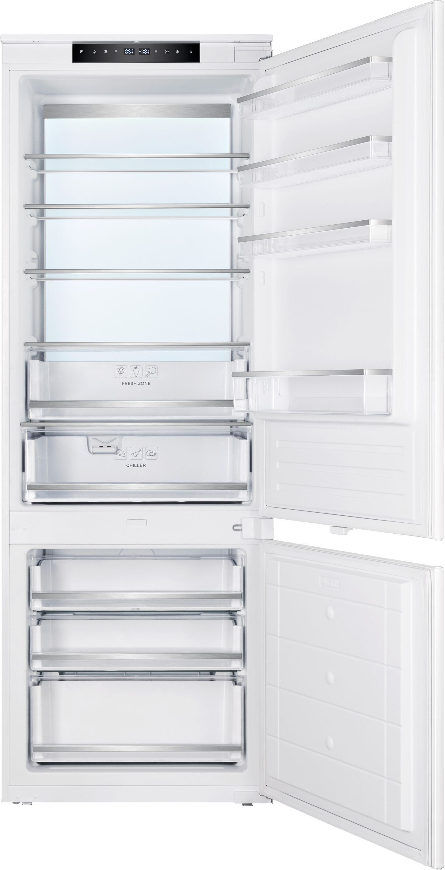 Küppersbusch Einbau-Kühl- und Gefrierkombination mit LED-Rückwand, NoFrost und ChillerZone FKGF9855.0i