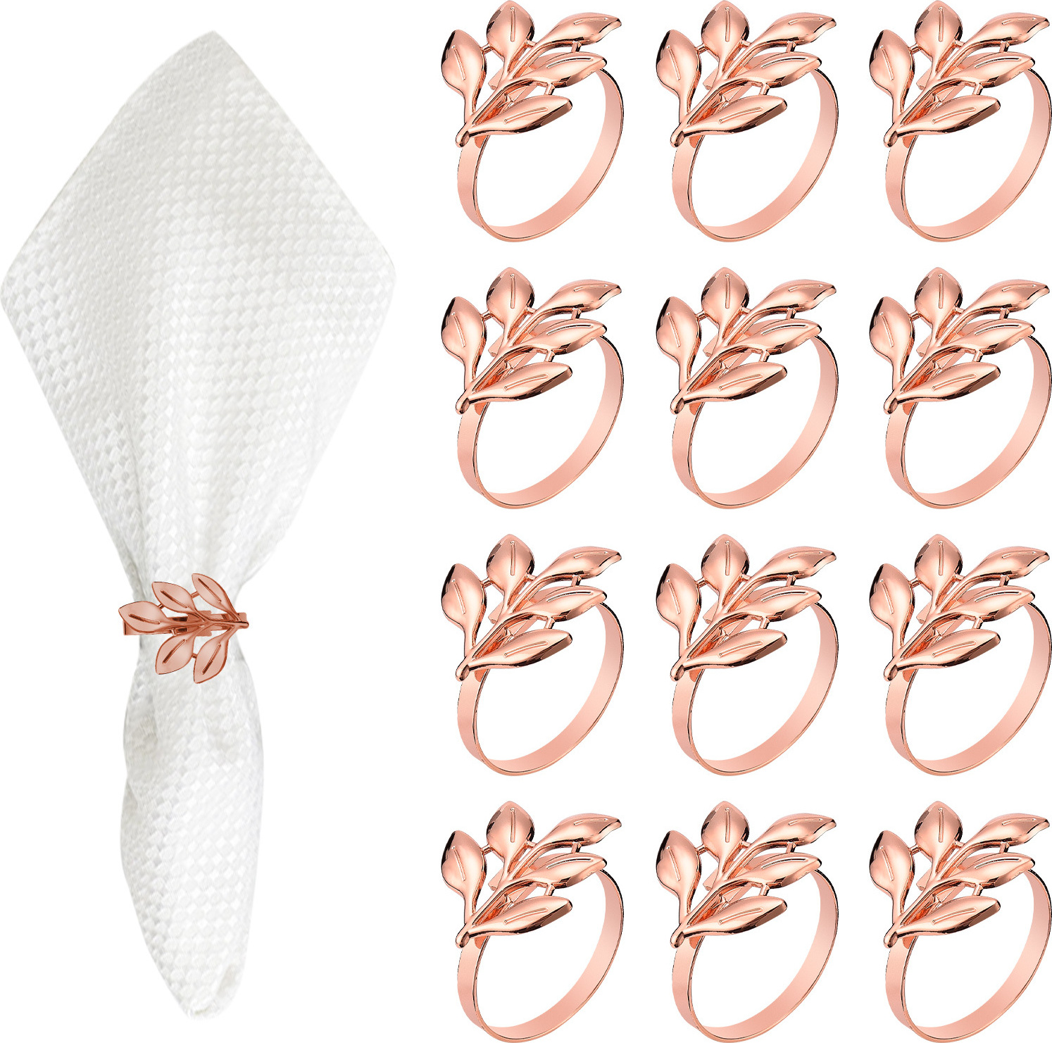 Cocosity Serviette,Serviettenhalter,Serviettenringe aus Legierung