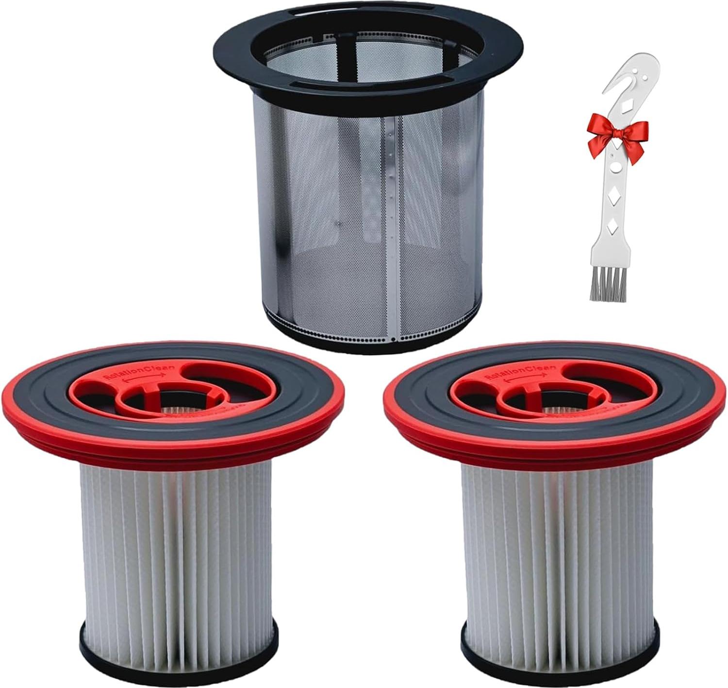HEPA-Filter, 1 Edelstahl-Vorfilter, 1 Reinigungsbürste für Bosch