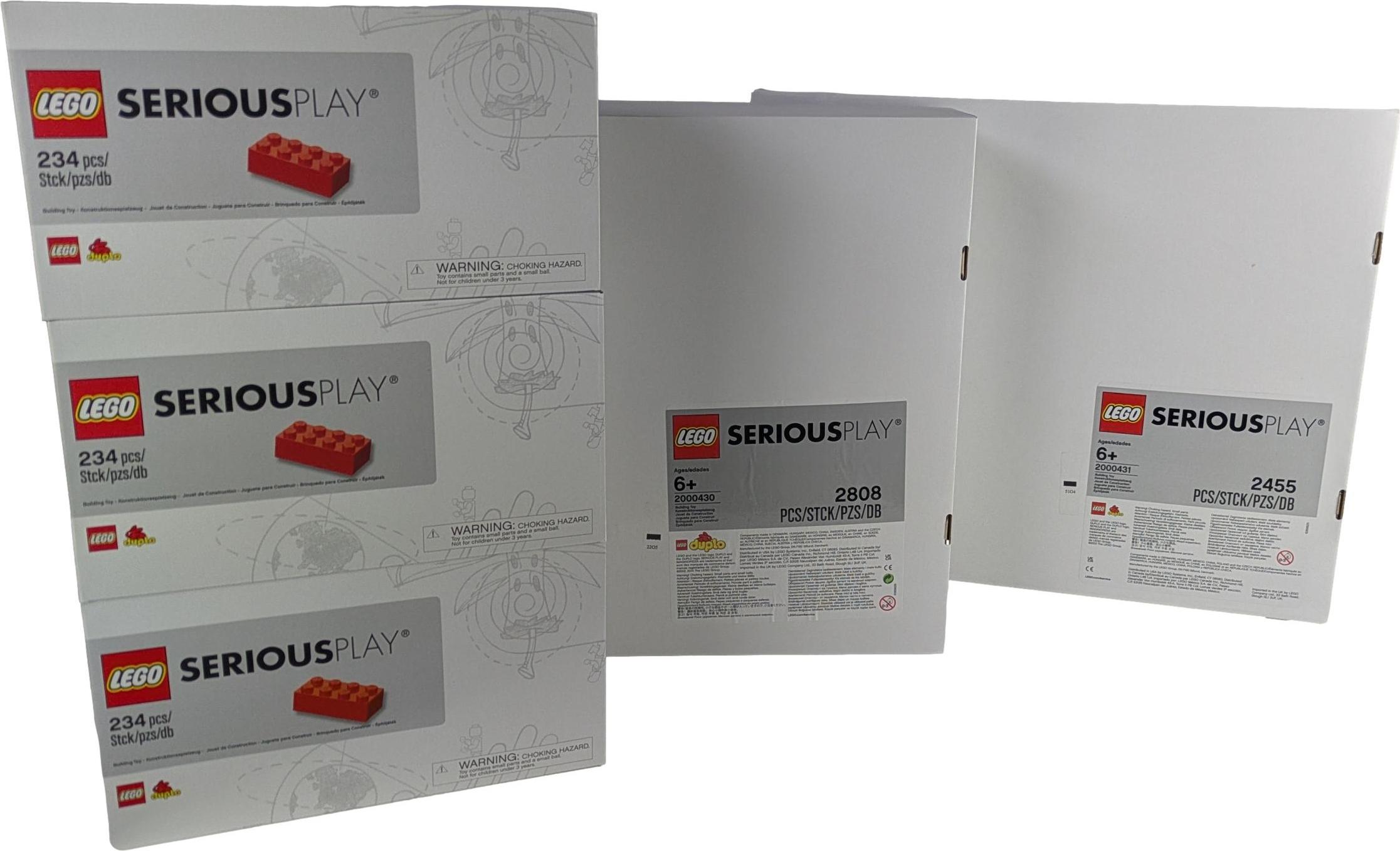 LEGO® SERIOUS PLAY Power-Bundle für 12 Personen ( 7882 Teile ) – 1x Identity & Landscape Set + 1x Connections Kit + 12x Starter Set – Für Systemaufstellungen & Beziehungsthemen