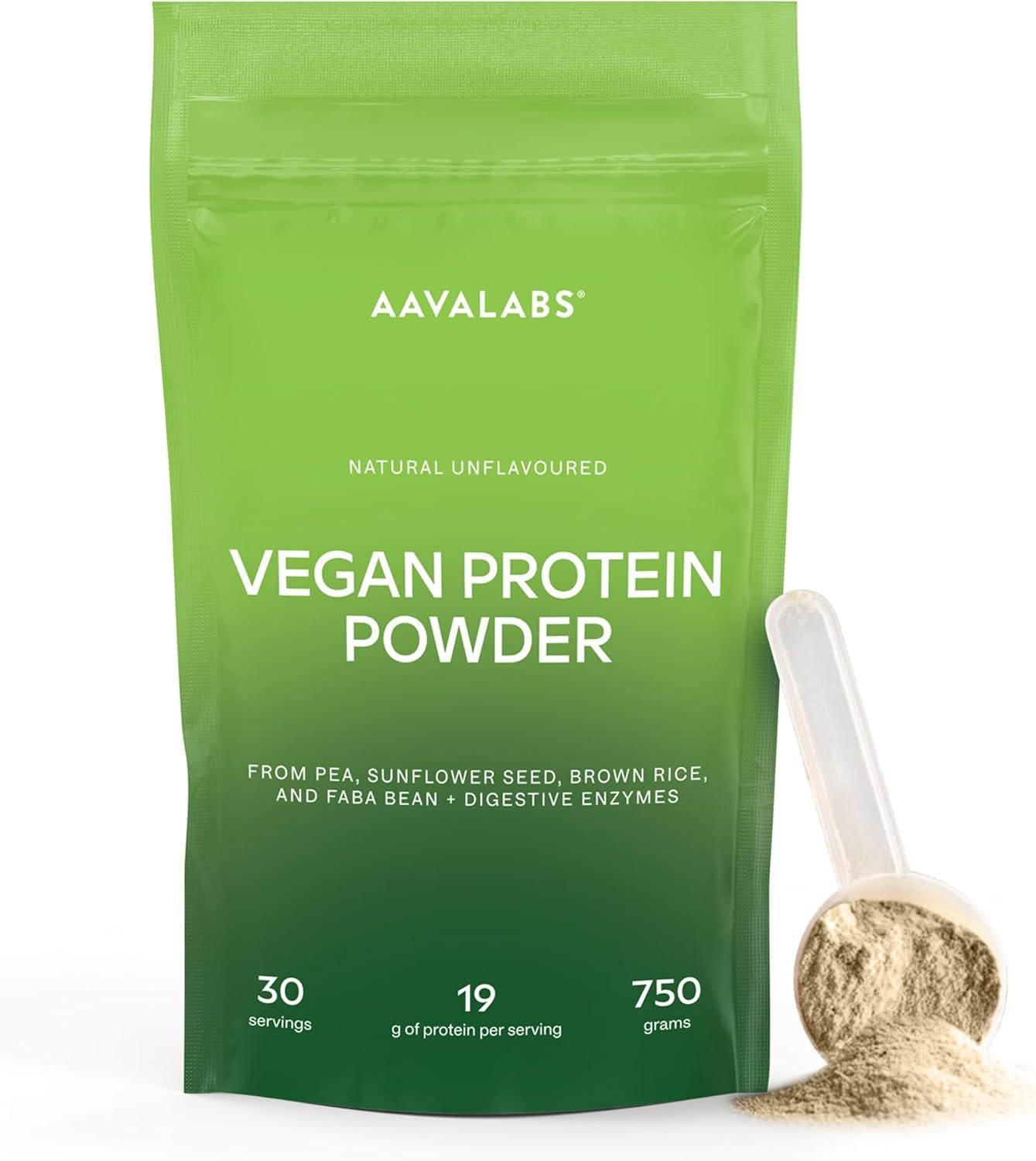 Aavalabs Veganes Proteinpulver | 19g Protein | DigeZyme® | 750g