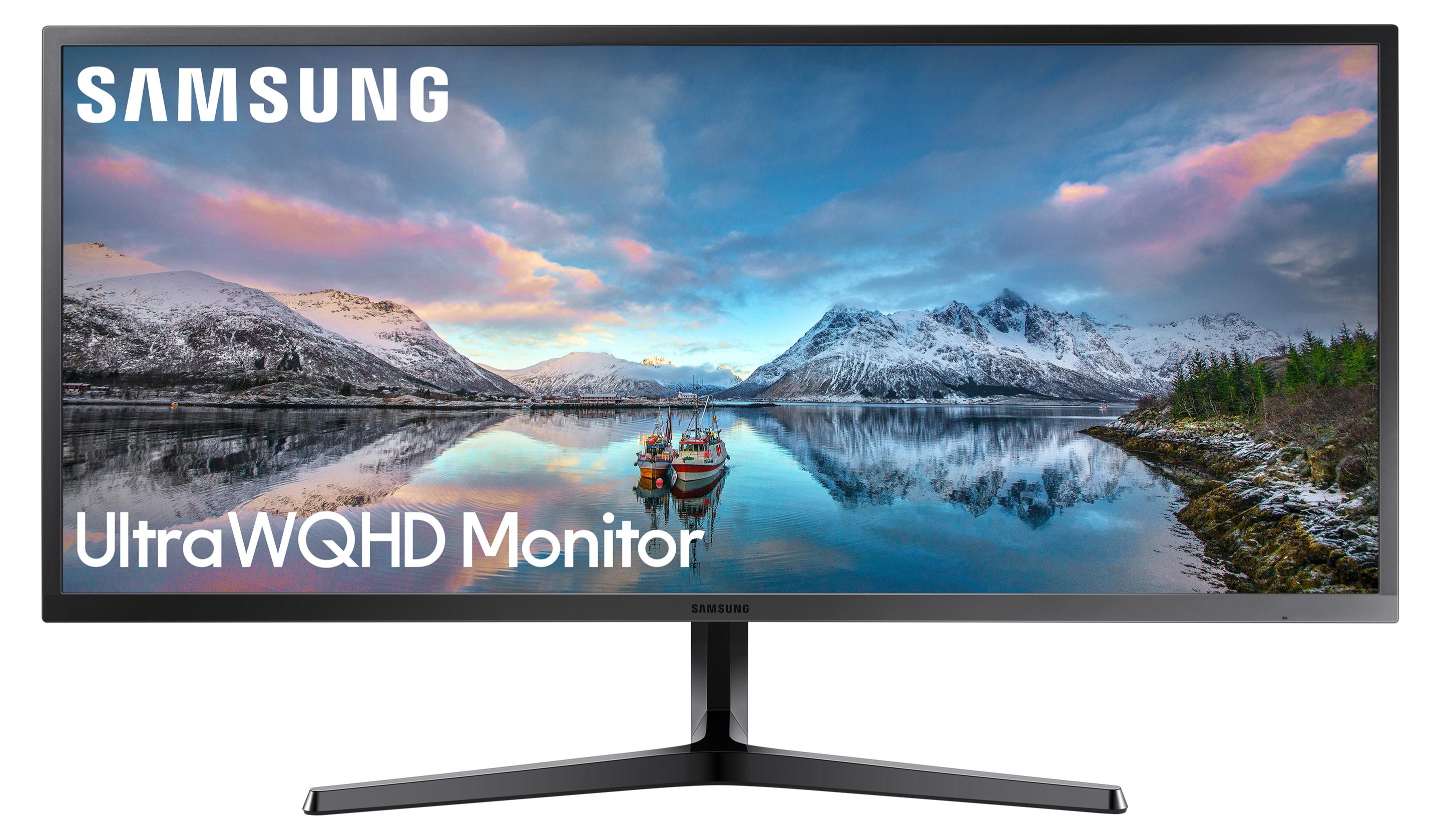 Samsung LS34J550WQR, 86,4 cm (34"), 3440 x 1440 px, UltraWide Quad HD, LED, 4 ms, Čierna