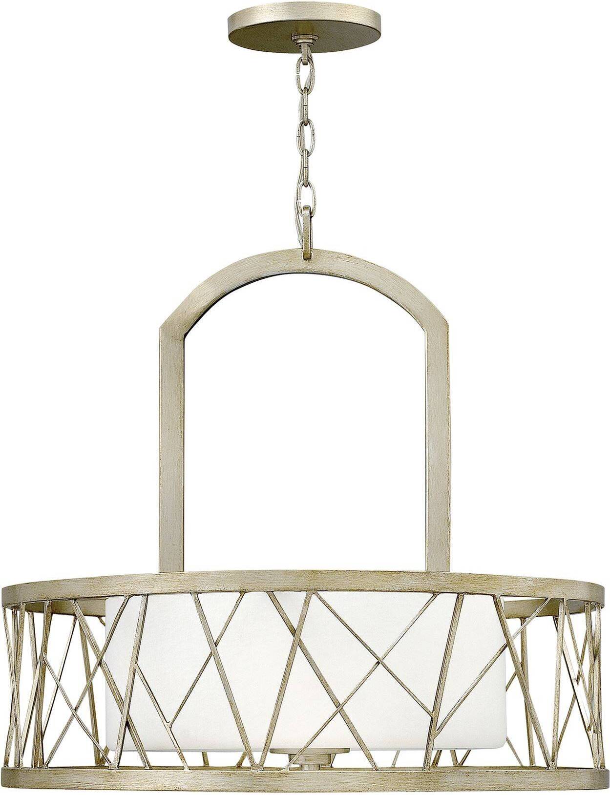 Elstead Lighting Elstead Nest Kronleuchter E27 3-fach 60cm Blattsilber HK-NEST-P-B-SL