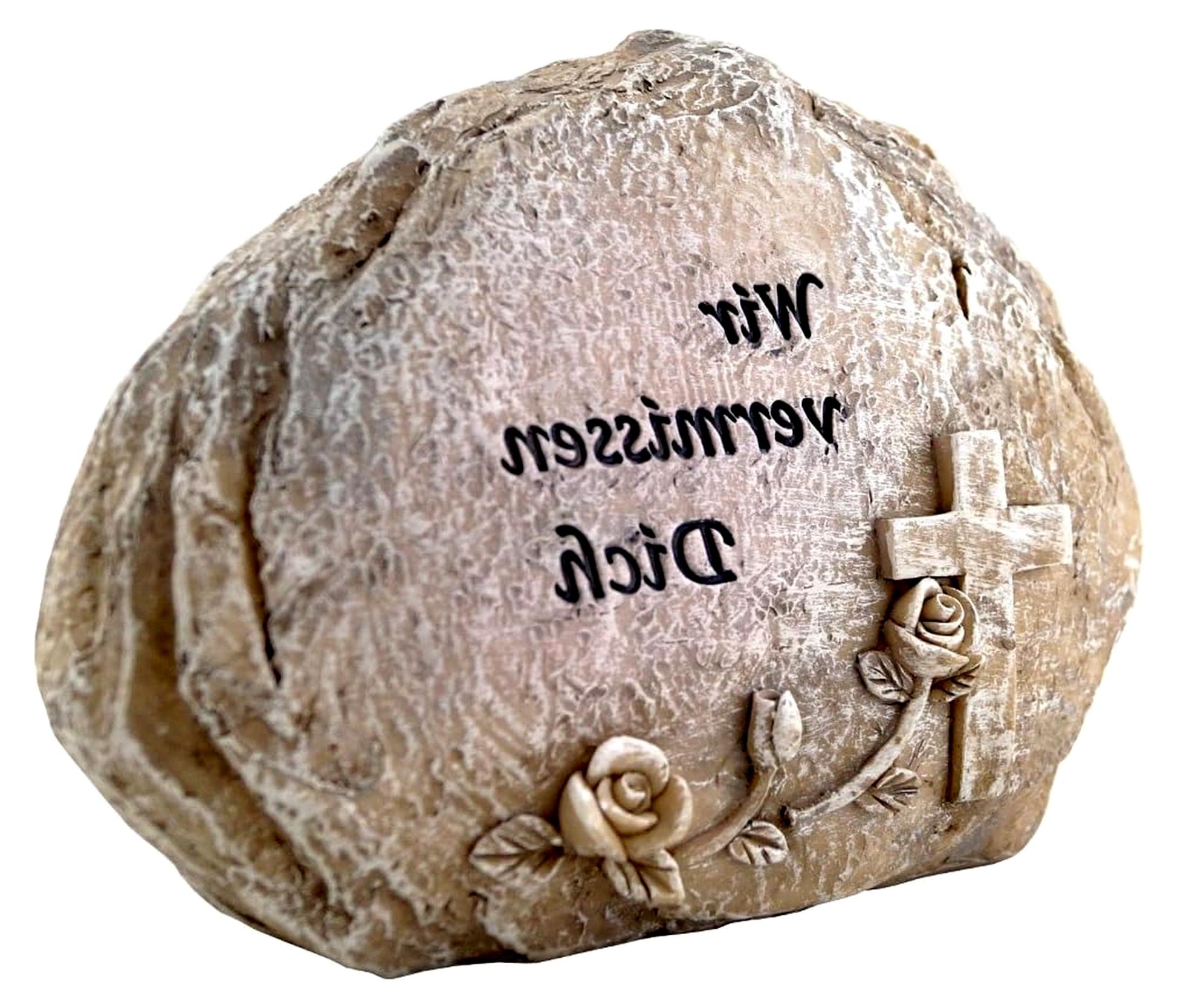 Markenlos Grabschmuck Gedenkstein (Wir vermissen Dich)