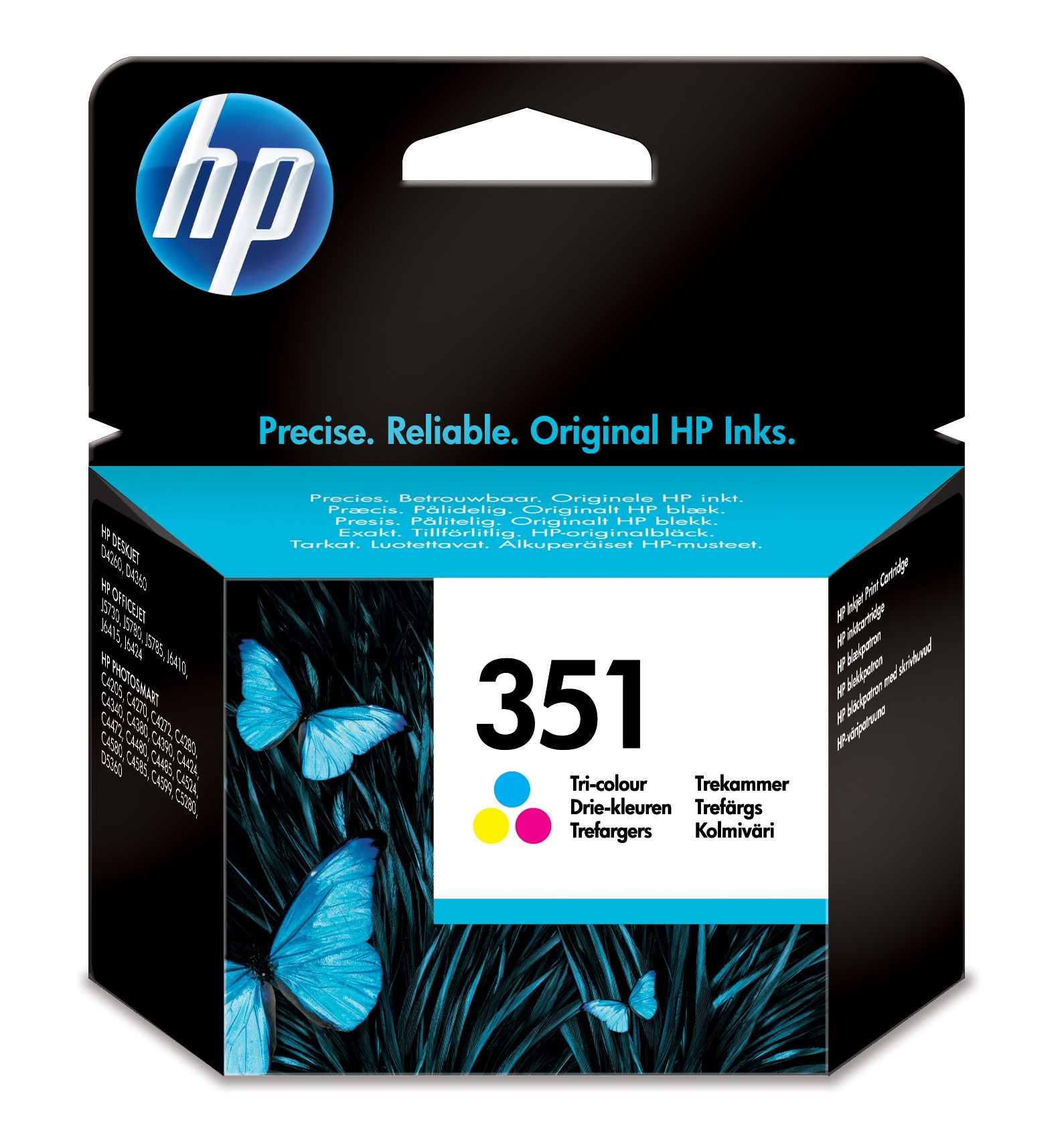 Original HP 351 Tintenpatrone Dreifarbig – Zuverlässiger Druck Für Deinen HP Drucker