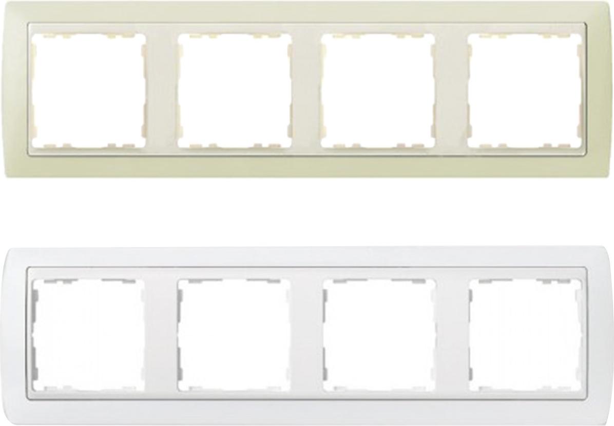 SIMON,SIMON Rahmen 4 Elemente Simon 82 82640 Elfenbein