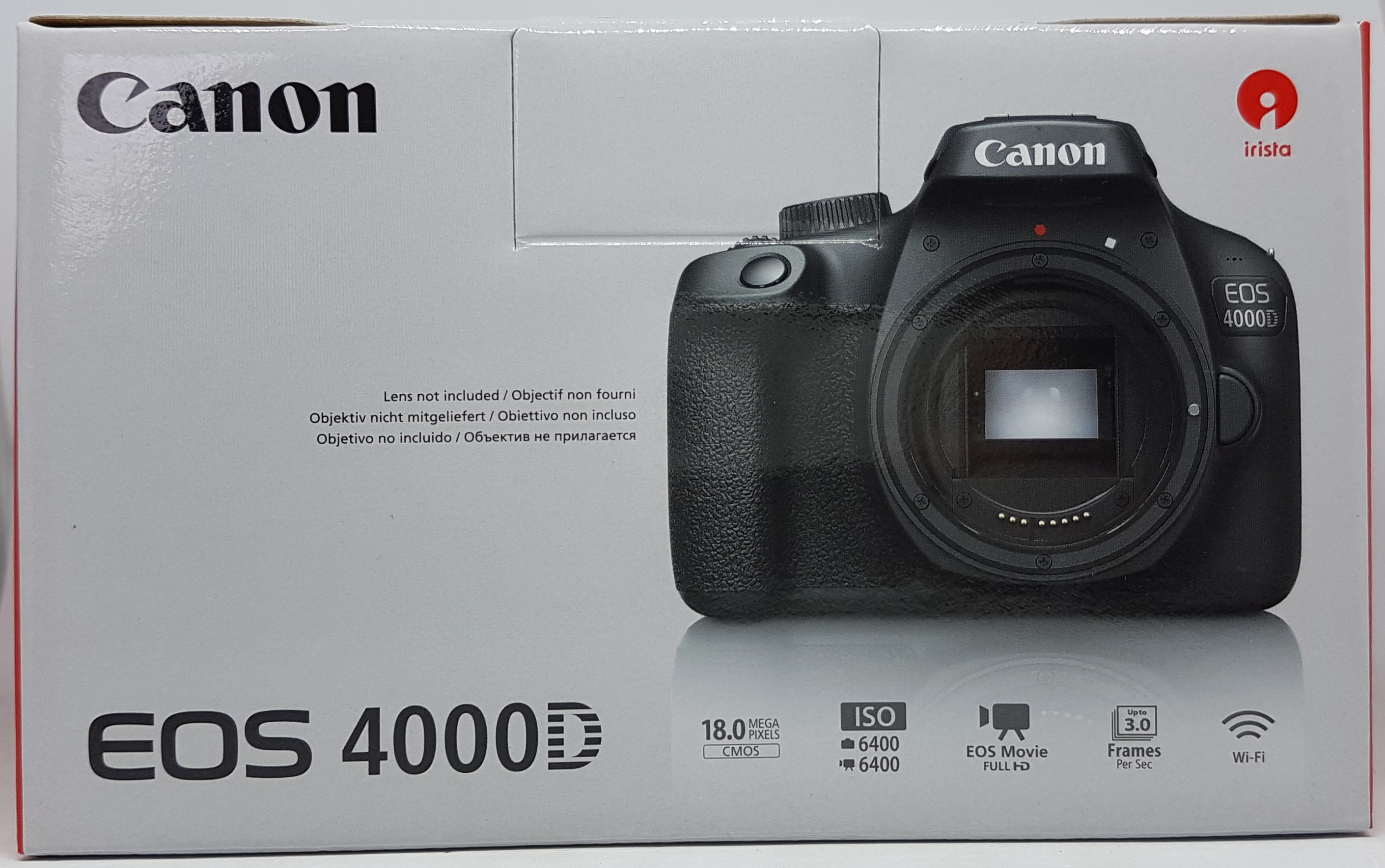 Canon EOS 4000D Spiegelreflexkamera Gehäuse 18 MP 5184 x 3456 Pixel Schwarz 3011C001AA