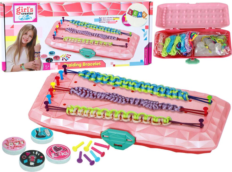 Lean Toys Set Zur Herstellung Von Armbändern Box Pink 15771.