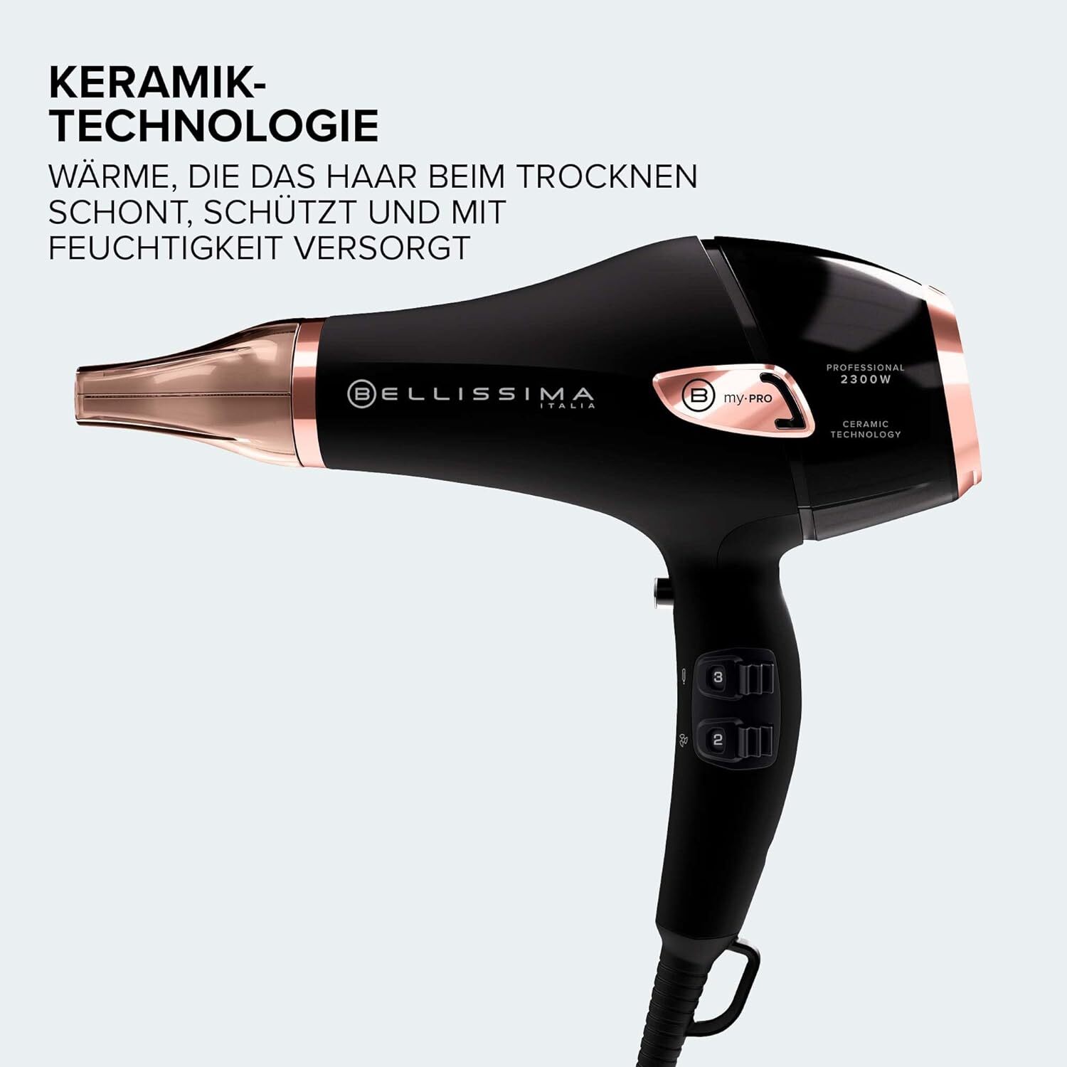 Bellissima Haartrockner Keramiktechnologie, 2300,00 W, Keramiktechnologie Arganöl Leistung 2300 W 3 Temperaturen Ionisator