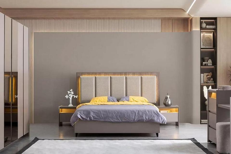 Schlafzimmer Komfortbett Luxusbett Bett Designbett Betten Ehebett 200x200