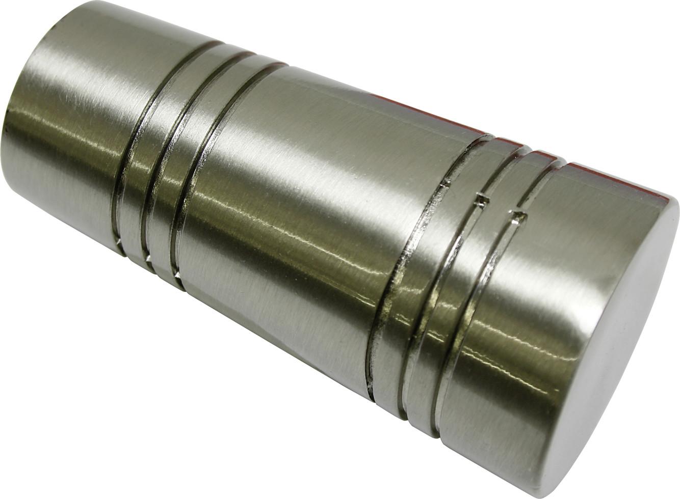 Gardinia Endknopf Apollo zu Stilprogramm Chicago, Ø 20 mm edelstahl-optik 10011170