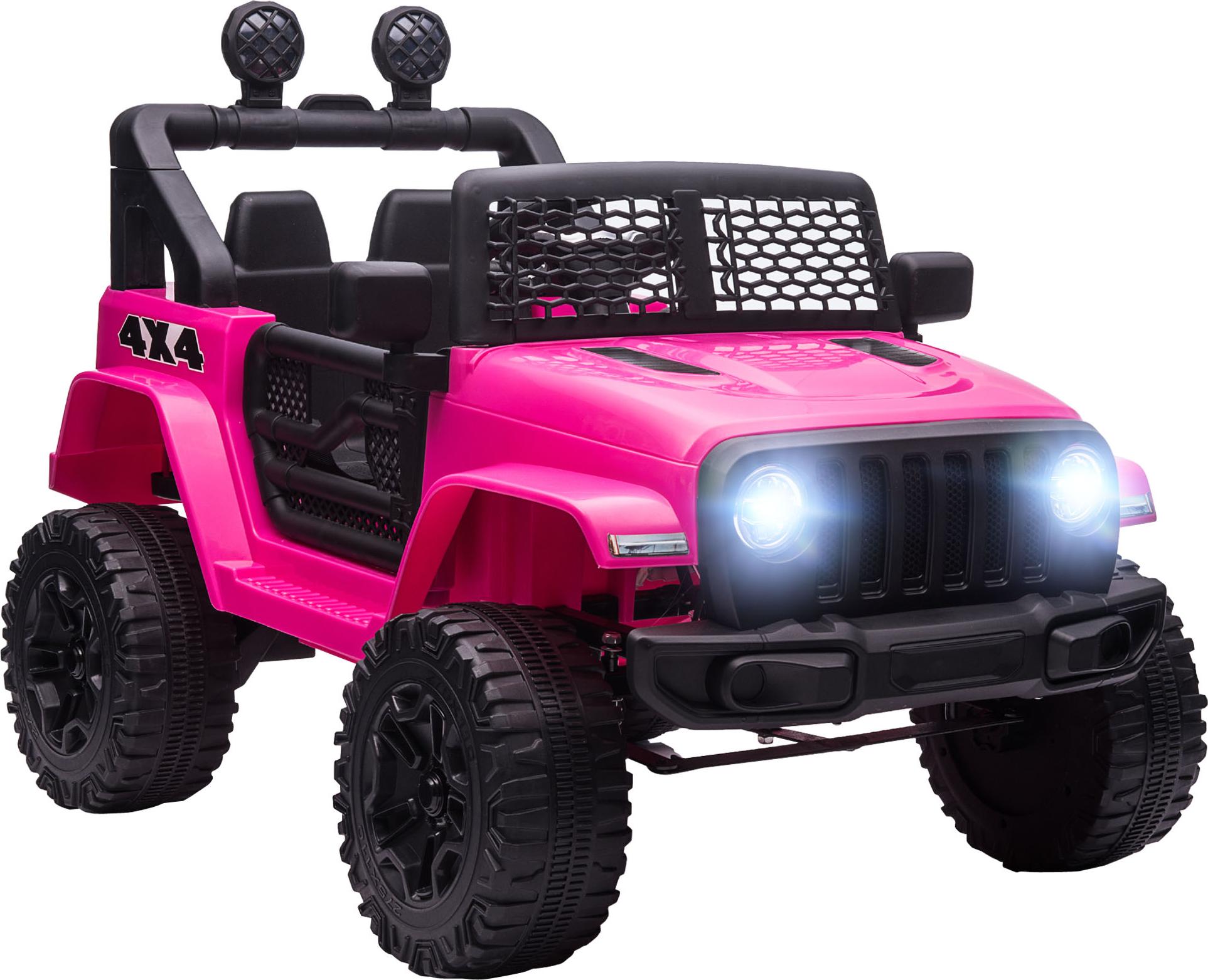 HOMCOM Kinder Elektroauto 12V Elektroauto für Kinder mit Fernbedienung Motor 370-142V91PK