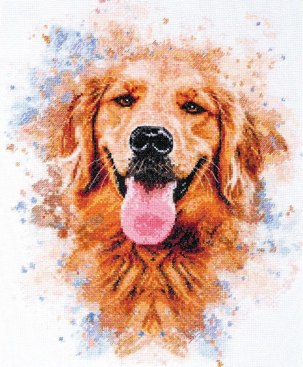 Abris Art Kreuzstich Set "Freund", Zählmuster, 38x30cm AH-113