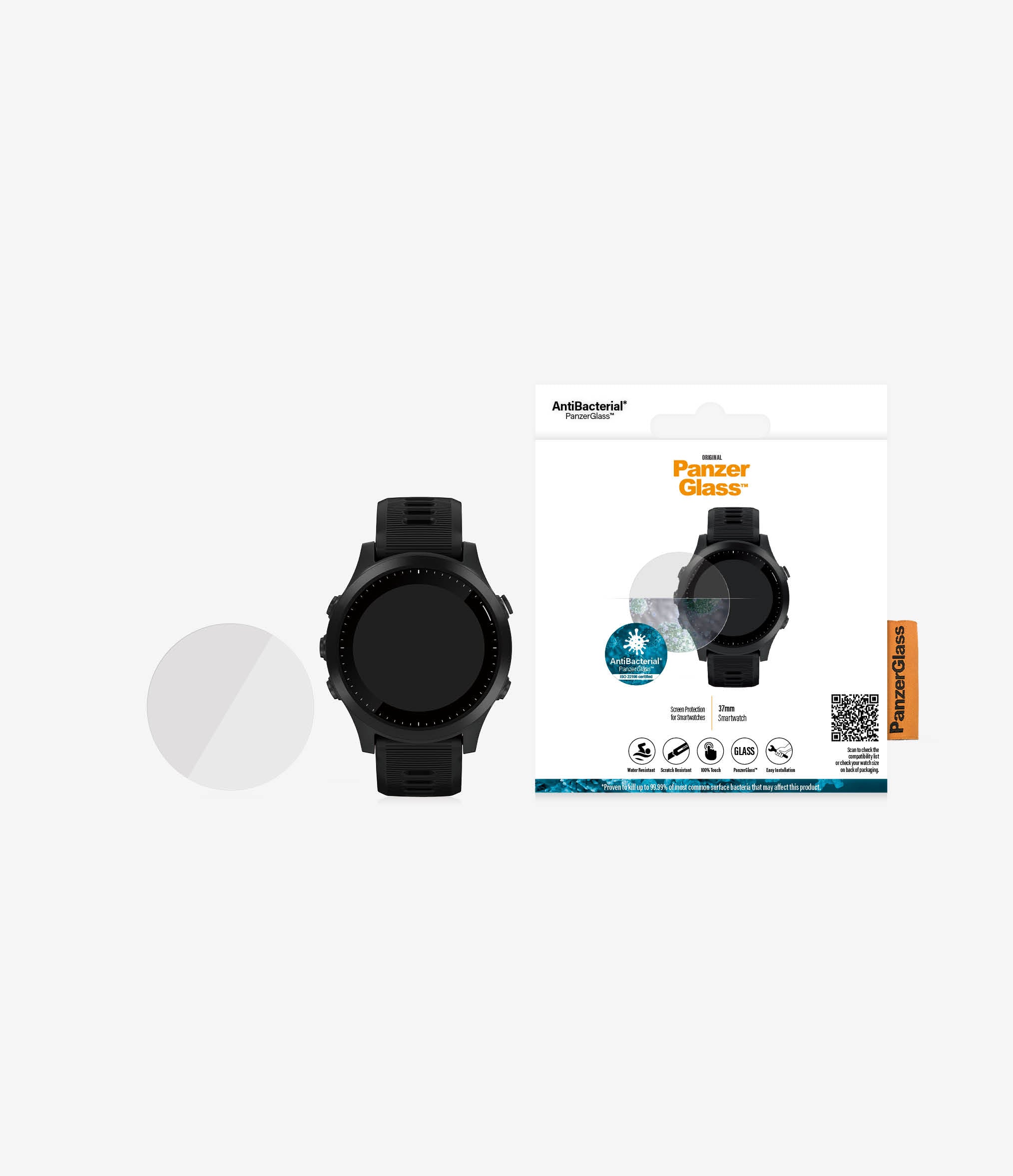 Panzerglass Smartwatch Ochrana displeja pre inteligentné hodinky Polar Ignite 2 37Mm