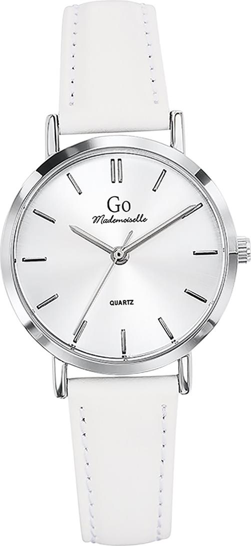 Len dámske náramkové hodinky Girl Only biele analógové Mademoiselle s koženým remienkom D2UGO698931
