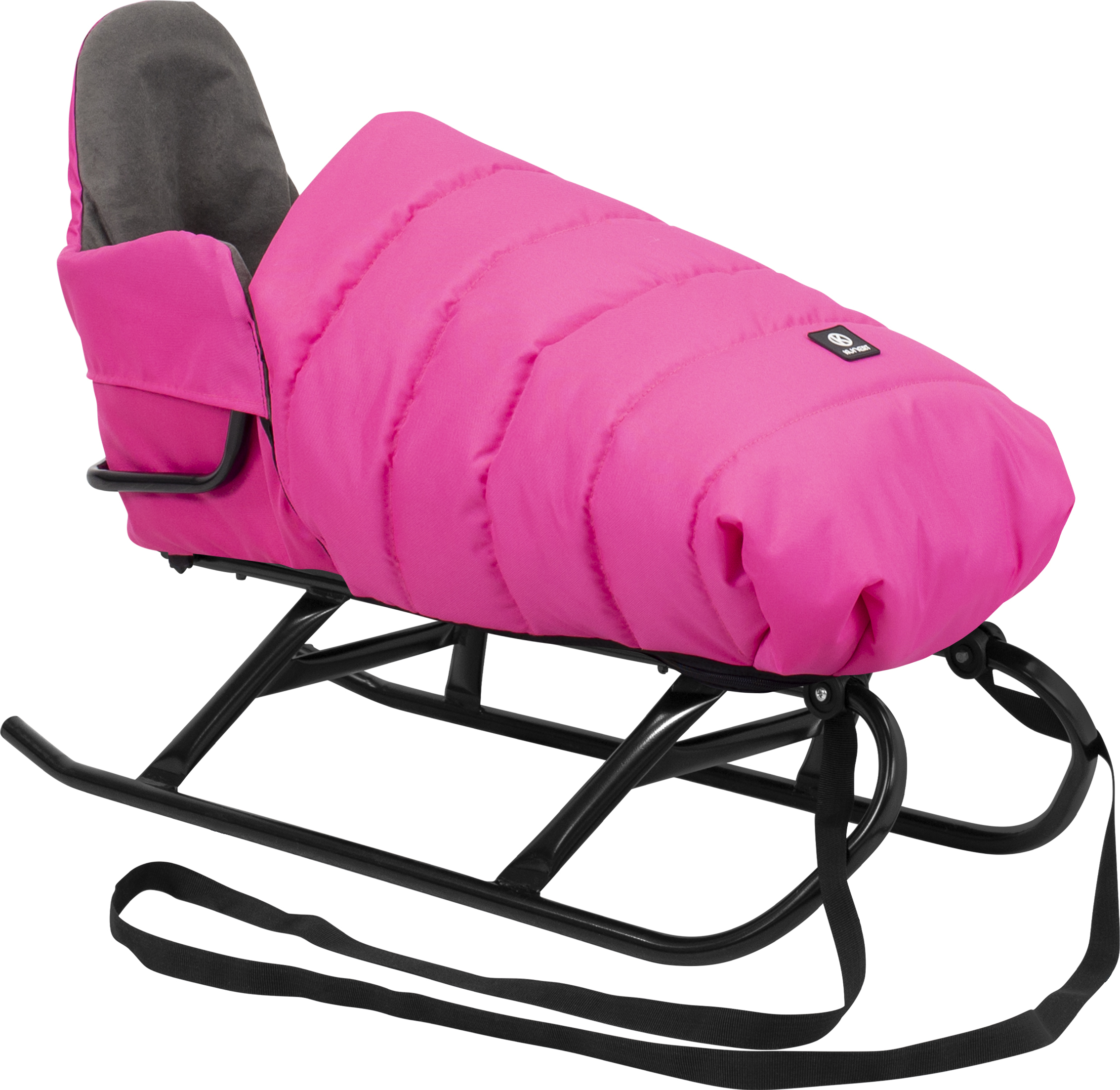 Kunert FLO Schlitten für Kinder Schlitten mit Lehne I Babyschlitten Kinderschlitten I Rückenlehne Schlitten Baby Schlitte + Schlafsack