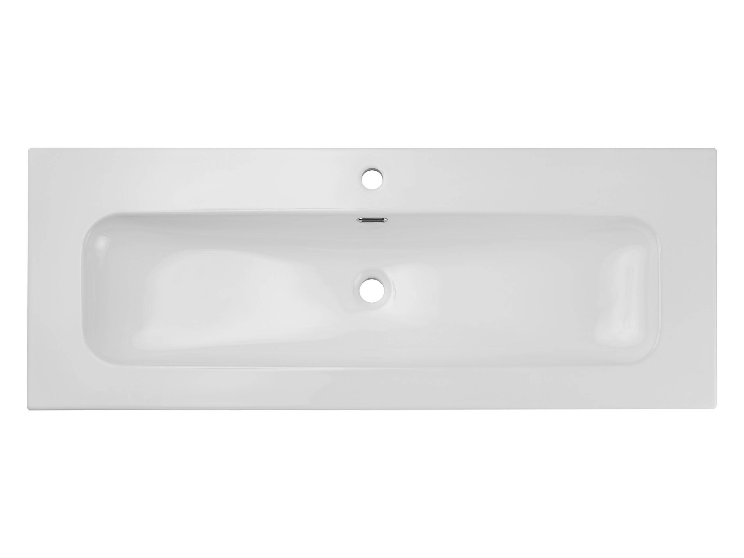 DobreSNY Comad Badezimmer Waschbecken FLY 120 DP, Weiß, Keramik, 121 cm Breite COM-FLY 120 DP ( E-8073-120 )