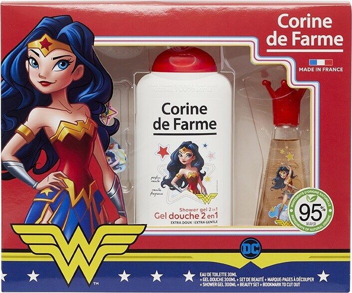 Corine De Farme Disney Darčeková sada pre dievčatá Wonder Woman 1Op.