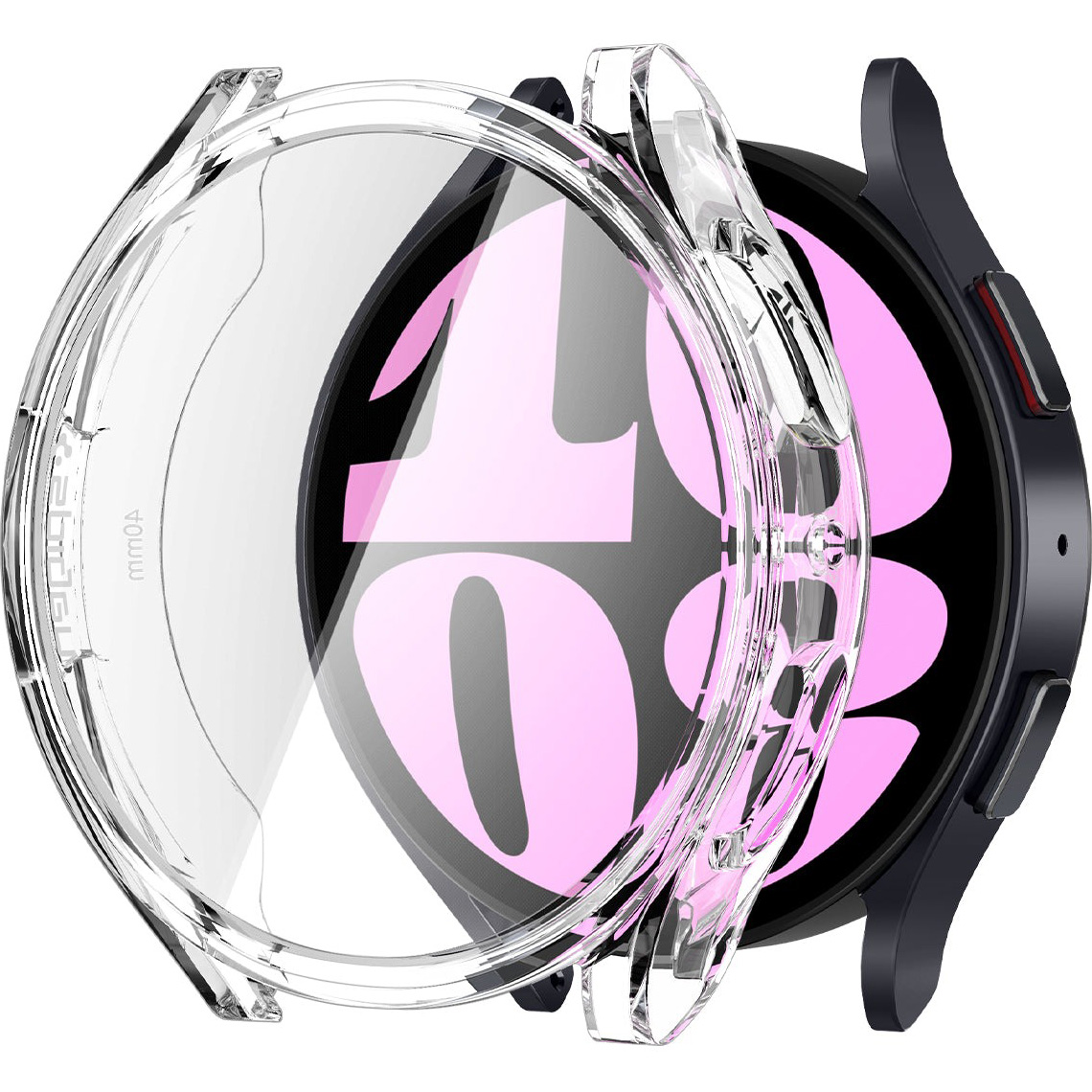 Spigen Ultra Hybrid, Puzdro, Smartwatch, Priehľadná, Samsung, Galaxy Watch 6 (40mm), Polykarbonát, Termoplastický polyuretán (TPU)